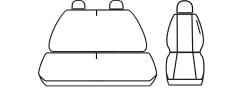 Pokrowce 3 osoby do Iveco Daily 2000-2006