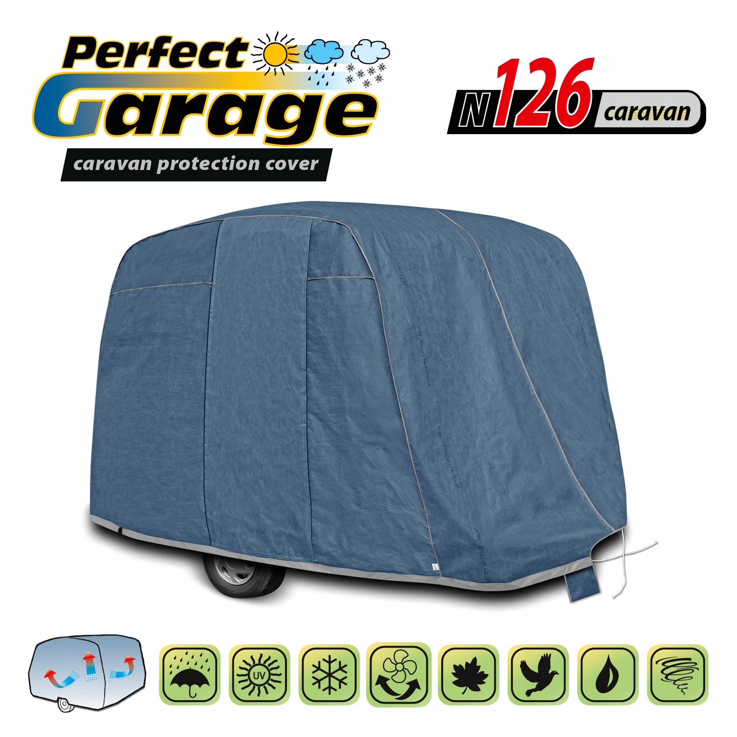 PROFESJONALNY Pokrowiec na przyczepę Niewiadów 126