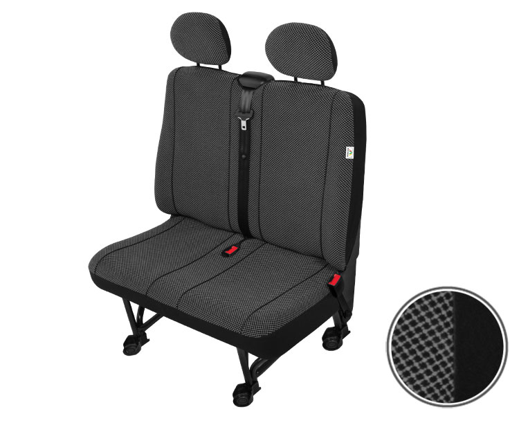 Welurowe pokrowce 3 osoby Nissan Interstar 2002-2006