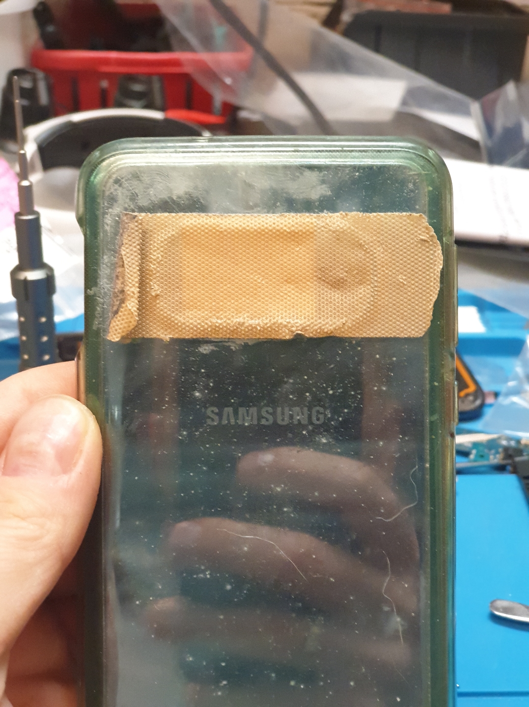 Samsung Galaxy S10e G970 ORYGINALNA SZYBKA KAMERY SZYBA OCZKO Srebrna