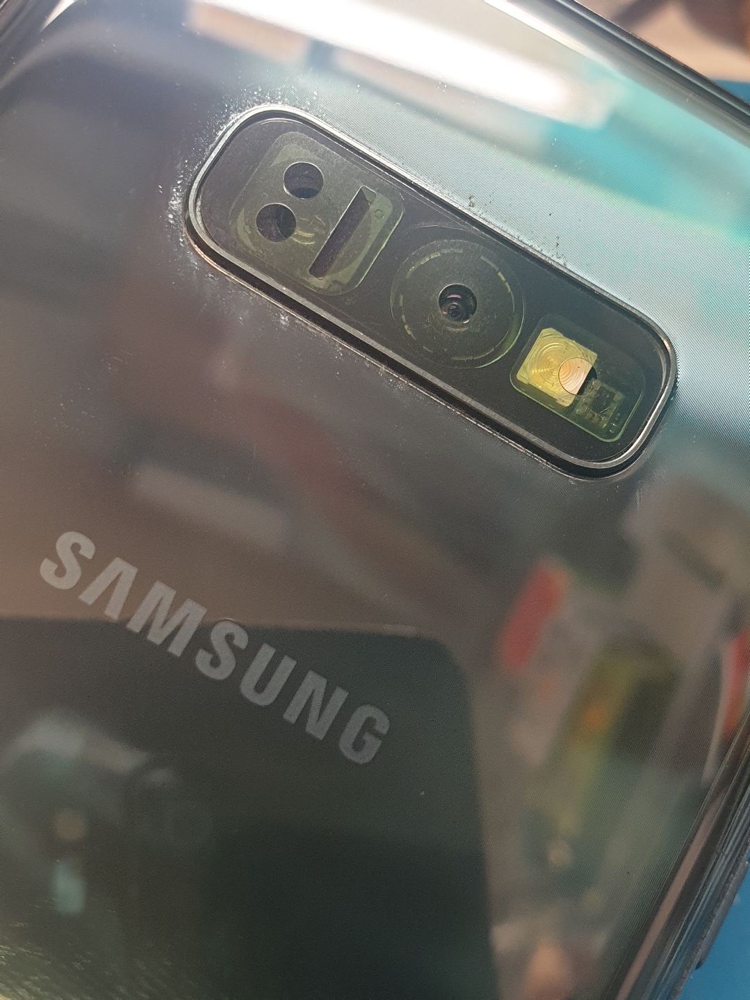 Samsung Galaxy S10e G970 ORYGINALNA SZYBKA KAMERY SZYBA OCZKO Srebrna