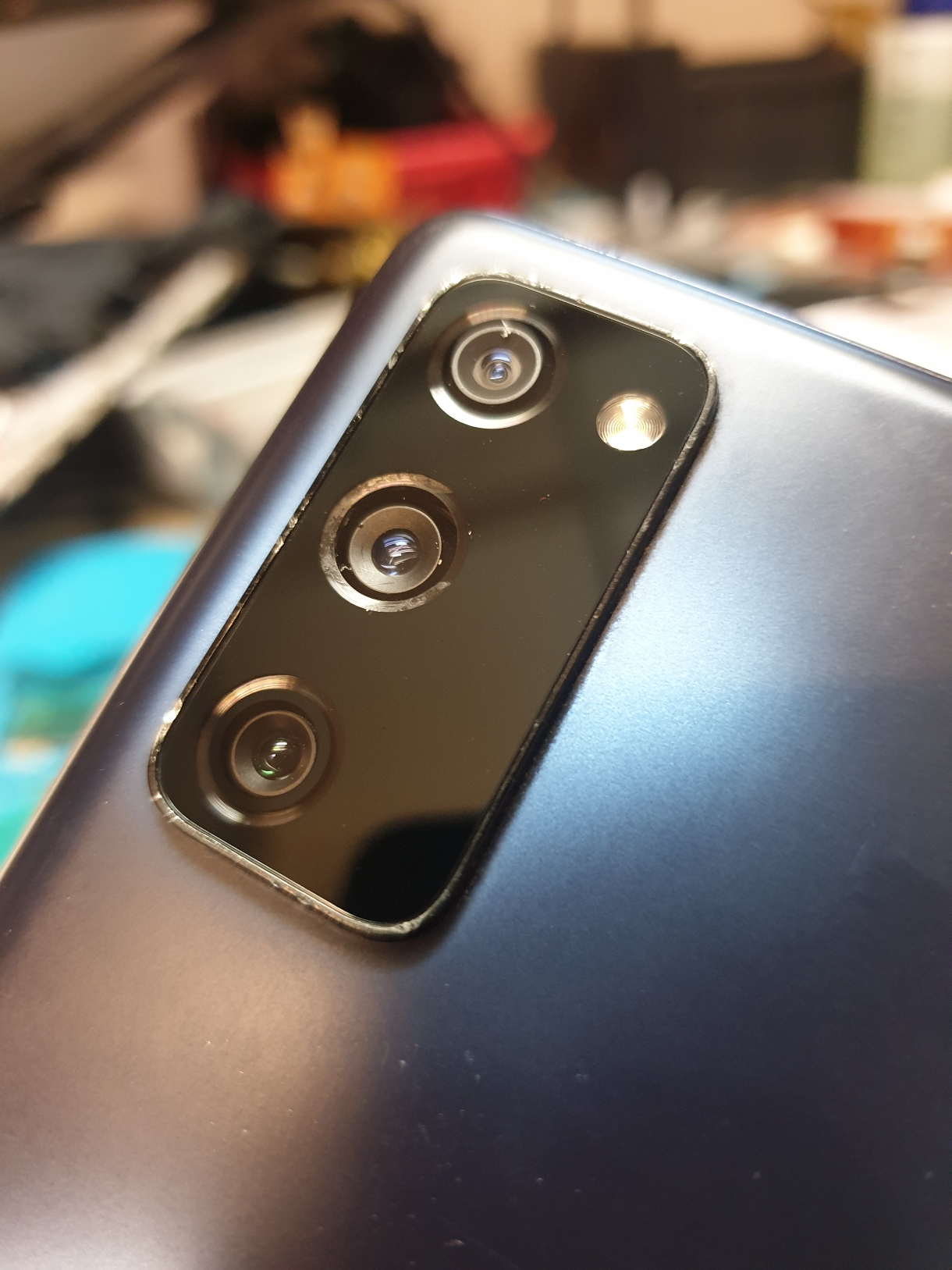 Samsung Galaxy S20 FE G780f ORYGINALNA SZYBKA KAMERY SZYBA OCZKO Pomarańczowy