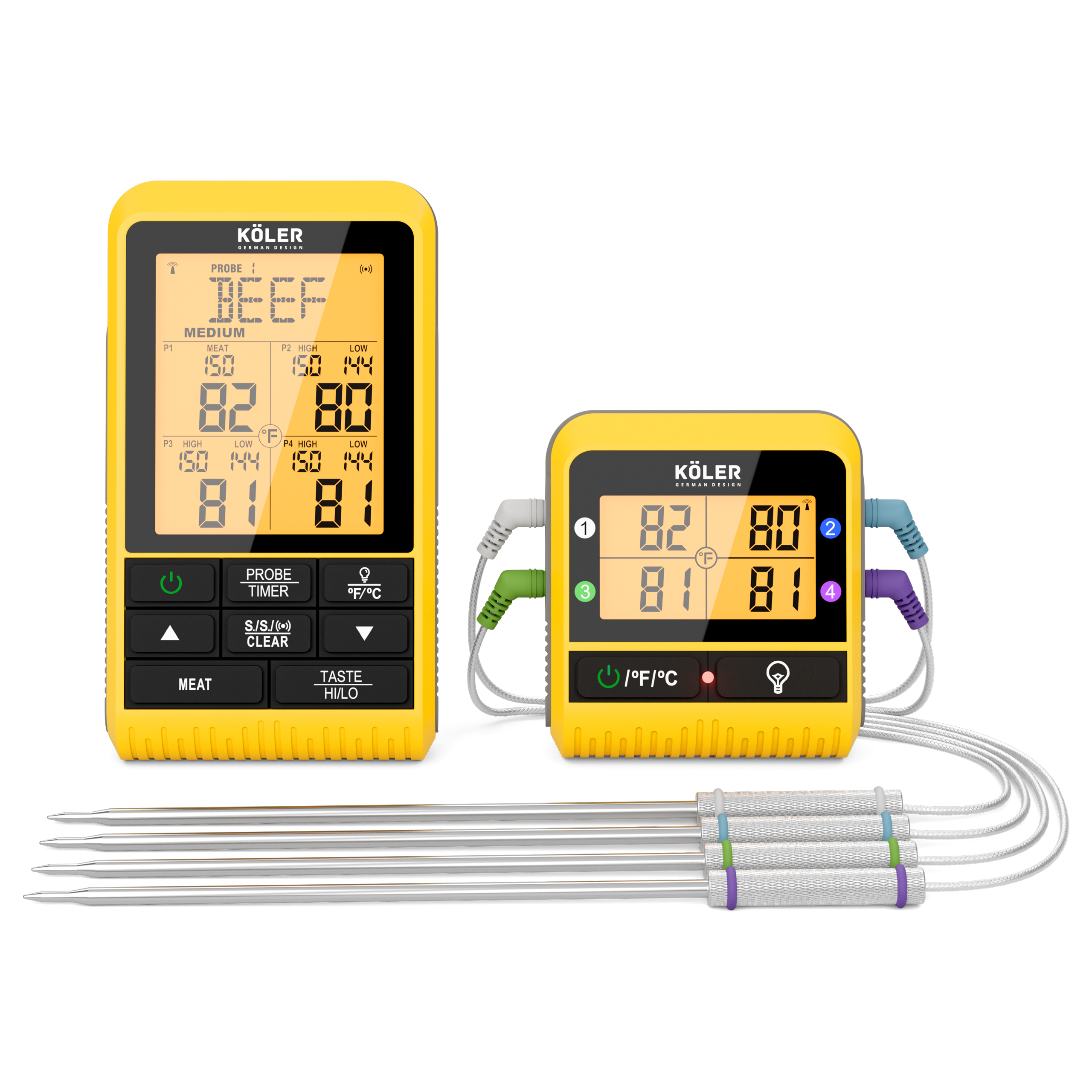 KOLER Termometr do mięsa do grilla z sondą