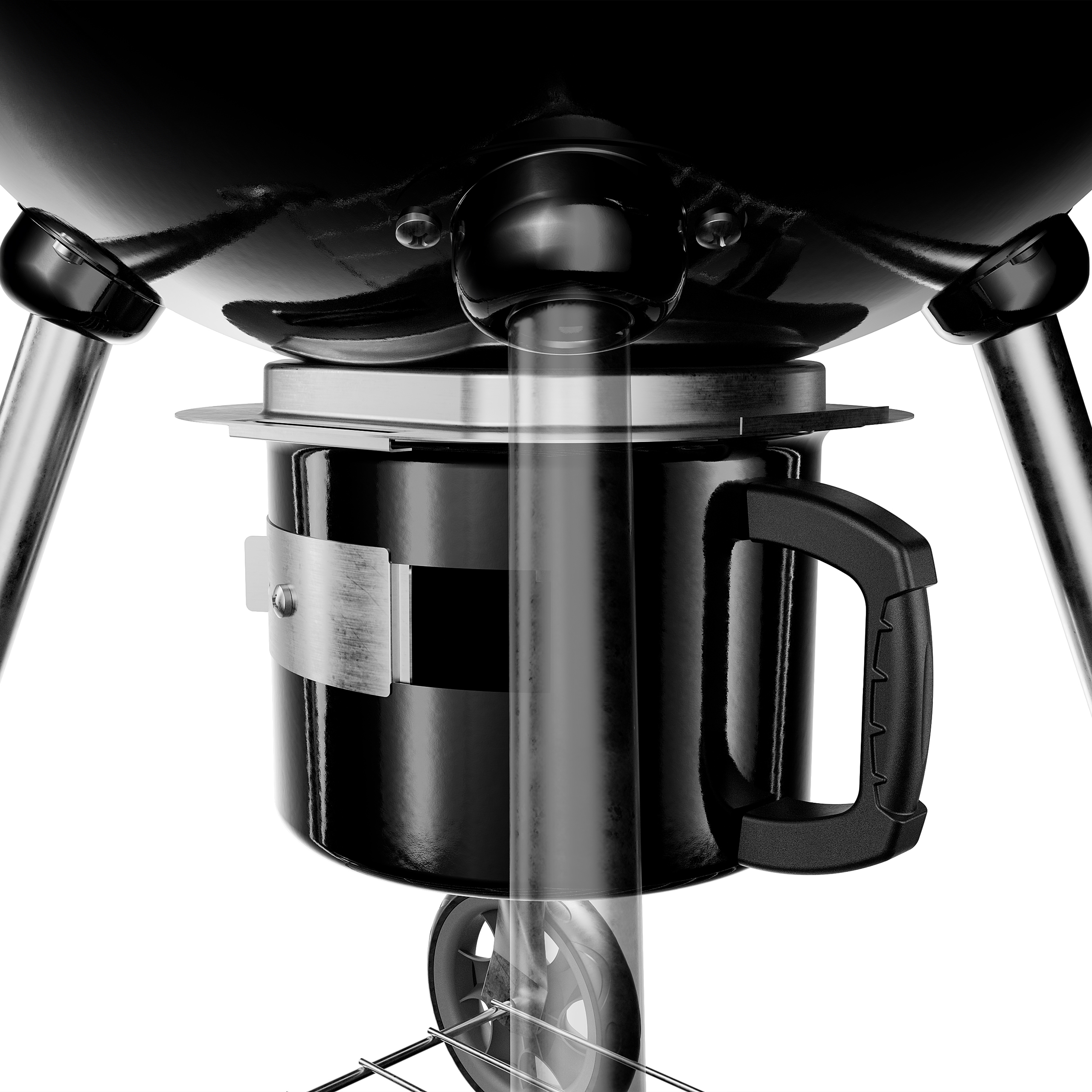 Gril węglowy KOLER EMBER C1 duży okrągły termometr popielnik