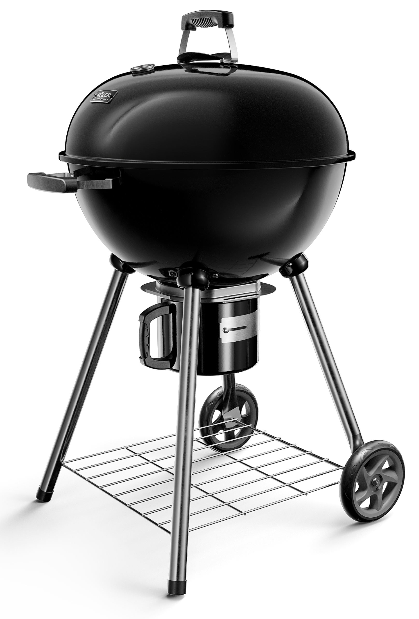 Gril węglowy KOLER EMBER C1 duży okrągły termometr popielnik