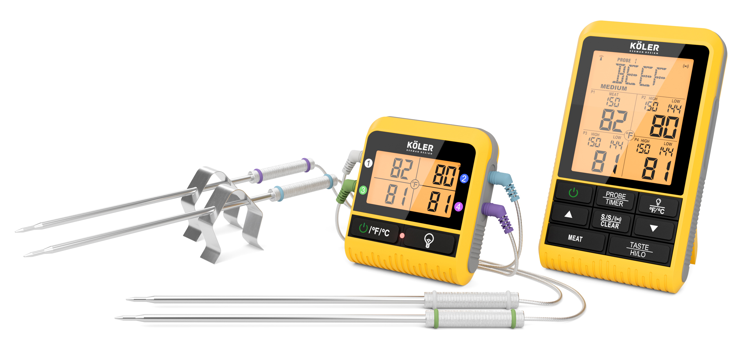 KOLER Termometr do mięsa do grilla z sondą