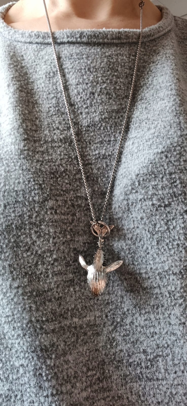 NASZYJNIK WIELORYB SUBTELNY BRELOK MAJESTATYCZNY PREZENT NIEBIESKI TYTAN