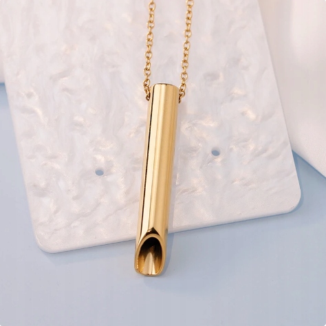 NASZYJNIK GWIZDEK UWALNIA STRES RZUCANIE PALENIA JOGA DWUKOLOROWY TĘCZOWY