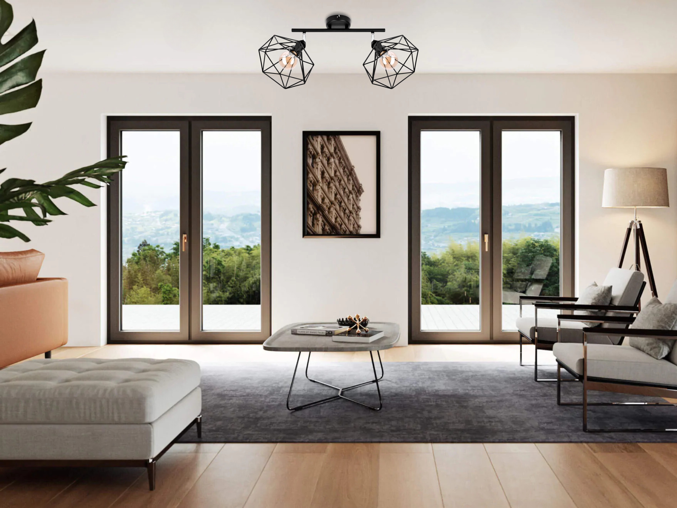 SZACH NOWOCZESNE LAMPY WISZĄCE 2711/Z-B-2 CZARNA LW2