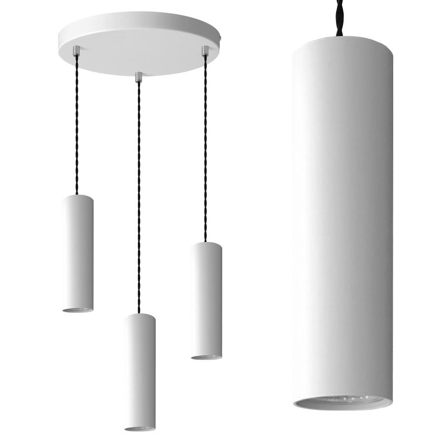 NOWOCZESNE LAMPY WISZĄCE LOFT TUBA 3P 05/3PB