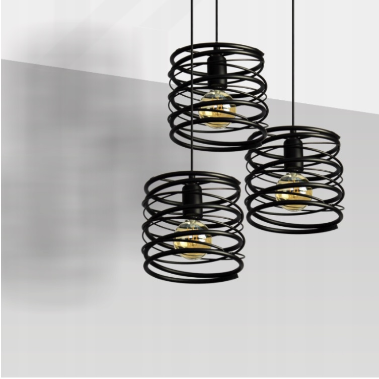 Nowoczesne Lampy Wiszące Loft Spring 2787/Z-B-3