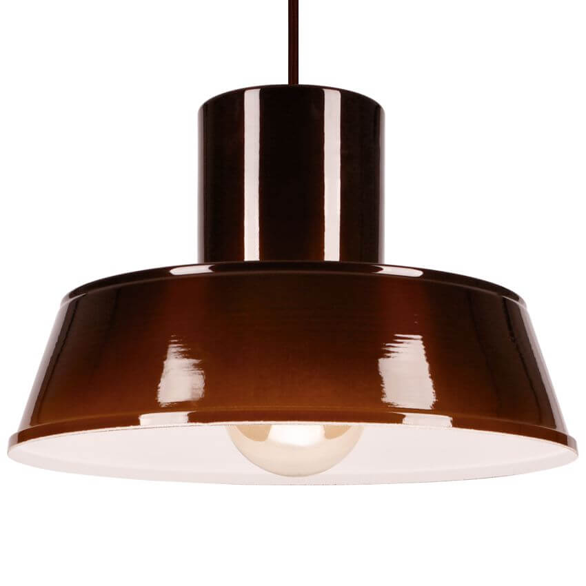 POLLY 1 Lampa wisząca - Industrialna, metalowa, brązowa 1xE27