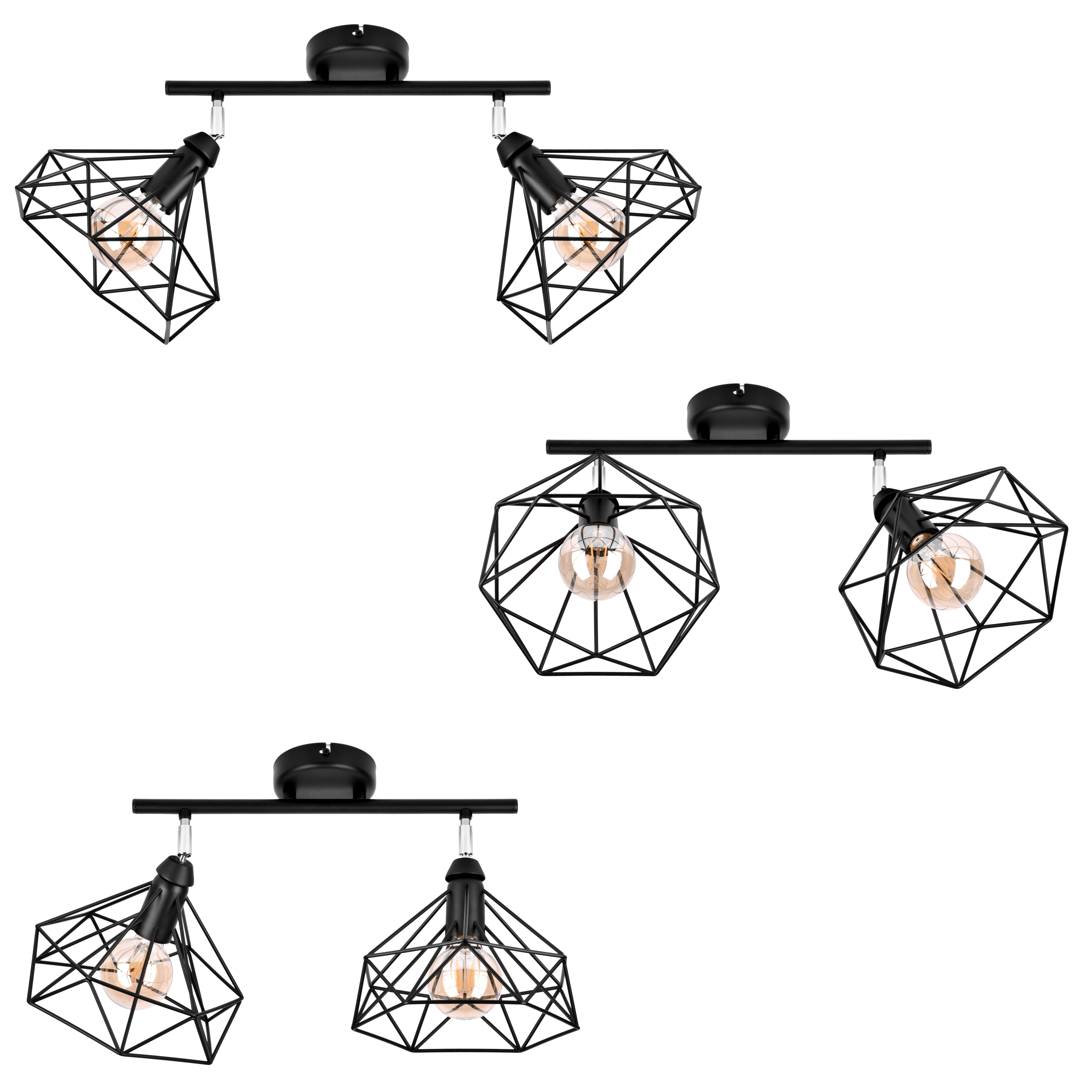 SZACH NOWOCZESNE LAMPY WISZĄCE 2711/Z-B-2 CZARNA LW2