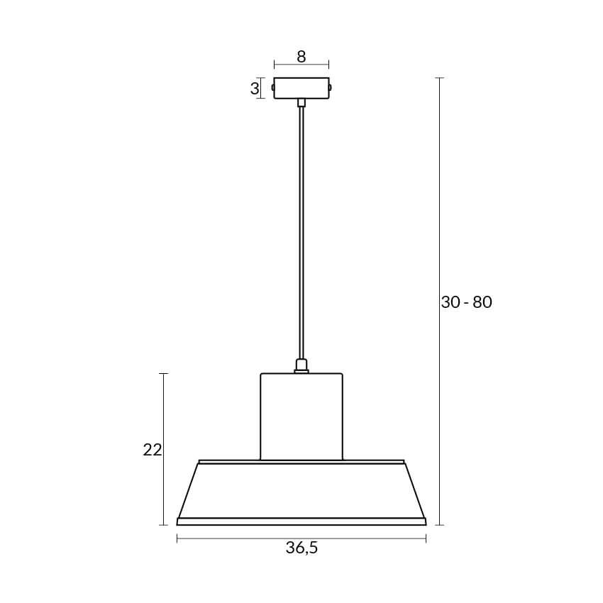 POLLY 1 Lampa wisząca - Industrialna, metalowa, niebieska 1xE27