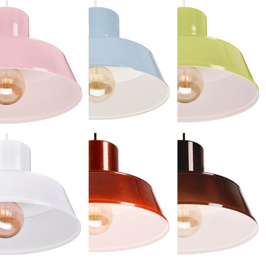 POLLY 1 Lampa wisząca - Industrialna, metalowa, brązowa 1xE27