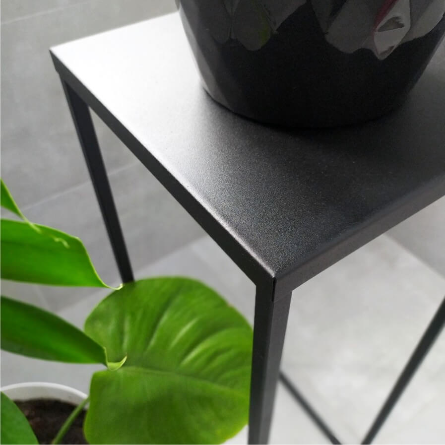 Nowoczesny Kwietnik Loft Czarny SIMPLE 12 031/K-12-1P-40C