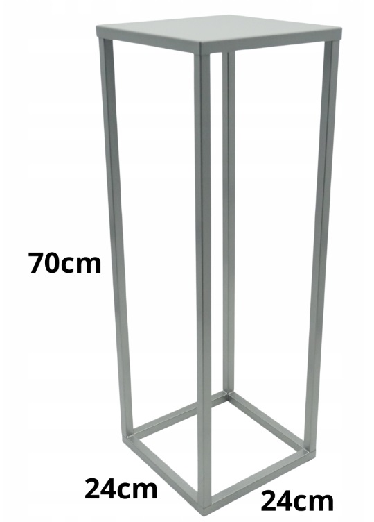 Nowoczesny Kwietnik Loft SREBRNY SIMPLE 16 183/K-16-1P-70S
