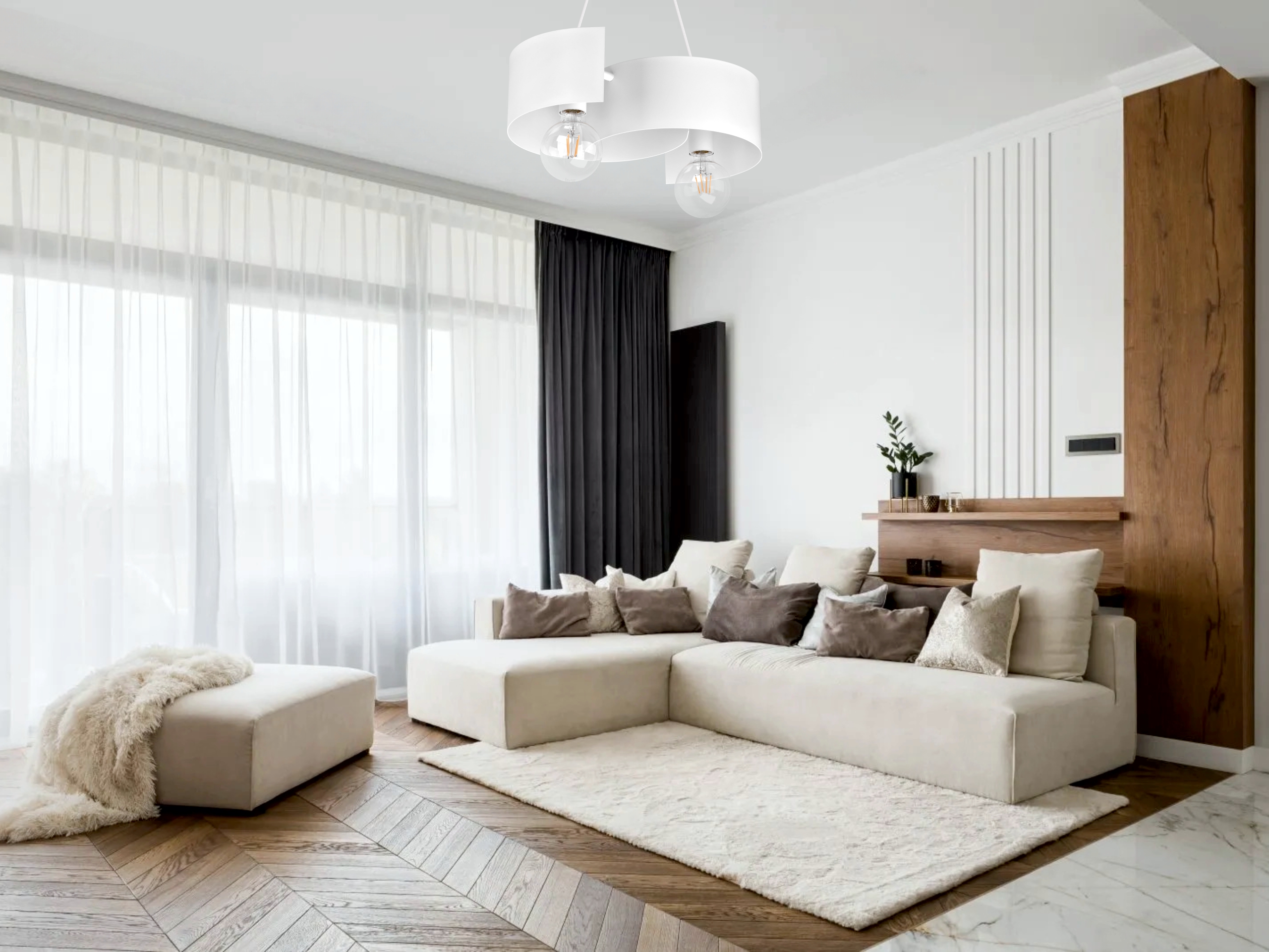 TWIST NOWOCZESNE LAMPY WISZĄCE 2706/Z-B-2 BI LW2