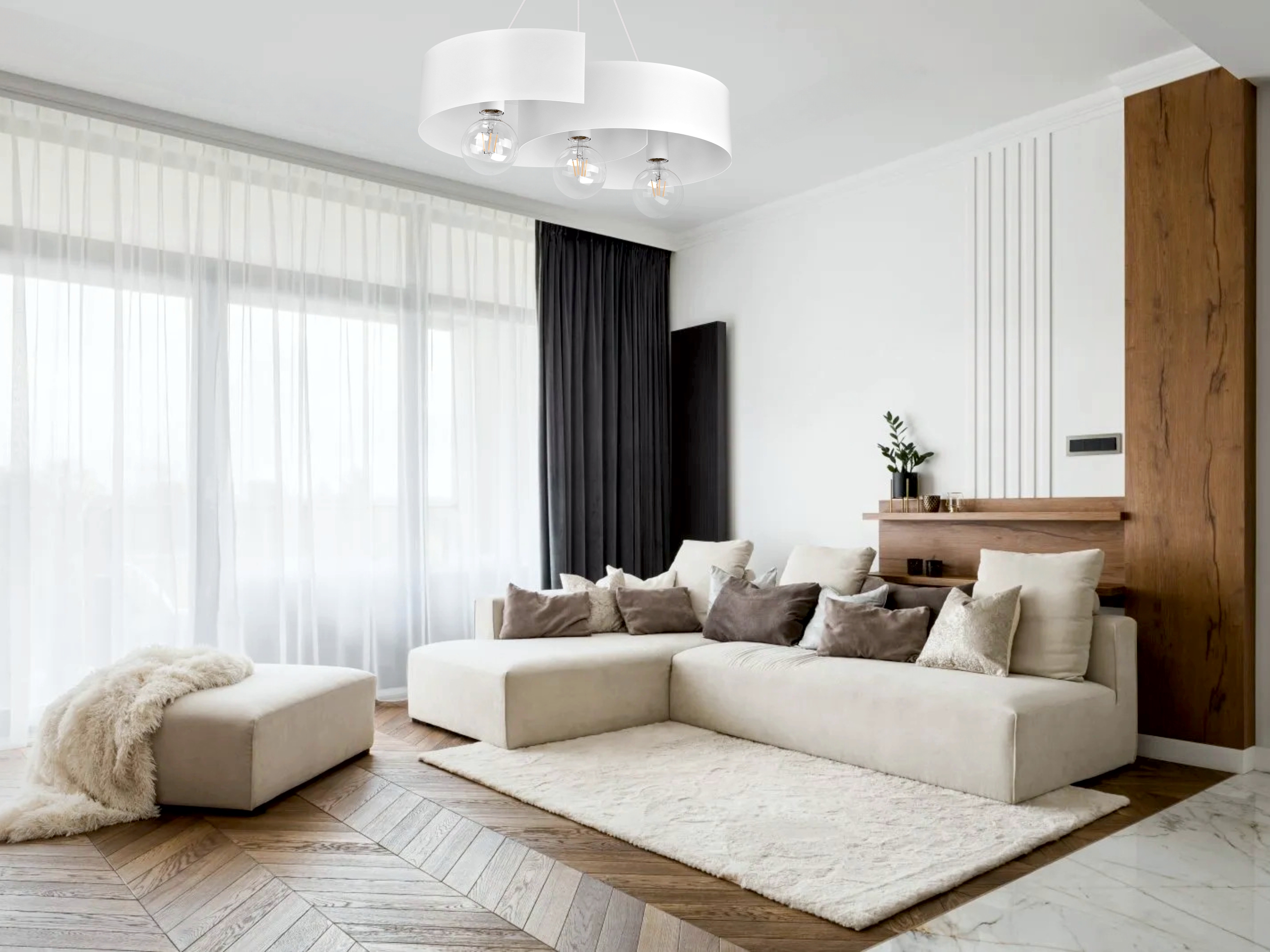 TWIST NOWOCZESNE LAMPY WISZĄCE 2707/Z-B-3 BI LW3