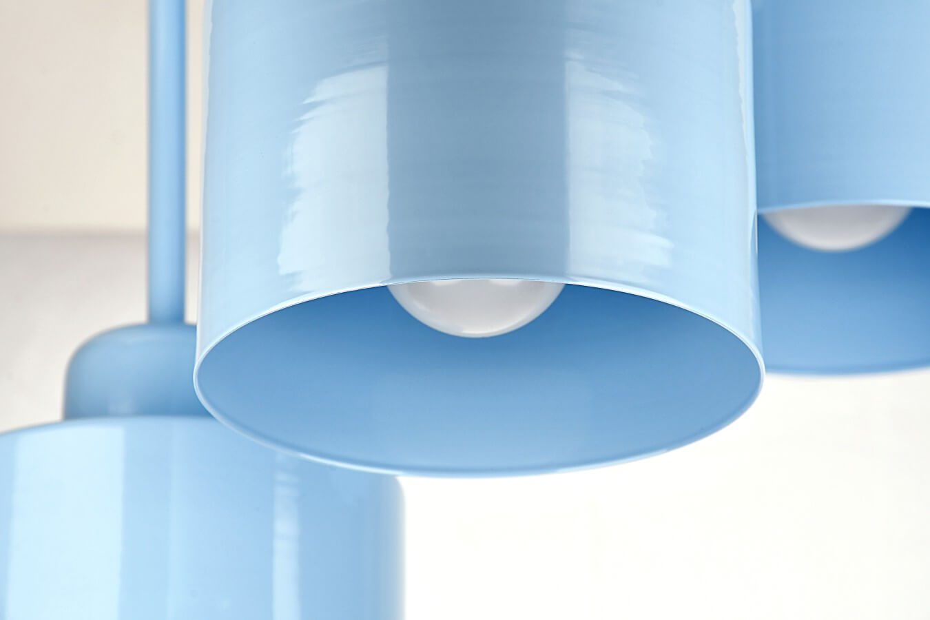 WULKAN 3 Lampa sufitowa - Dziecięca, metalowa, niebieska 3xE27