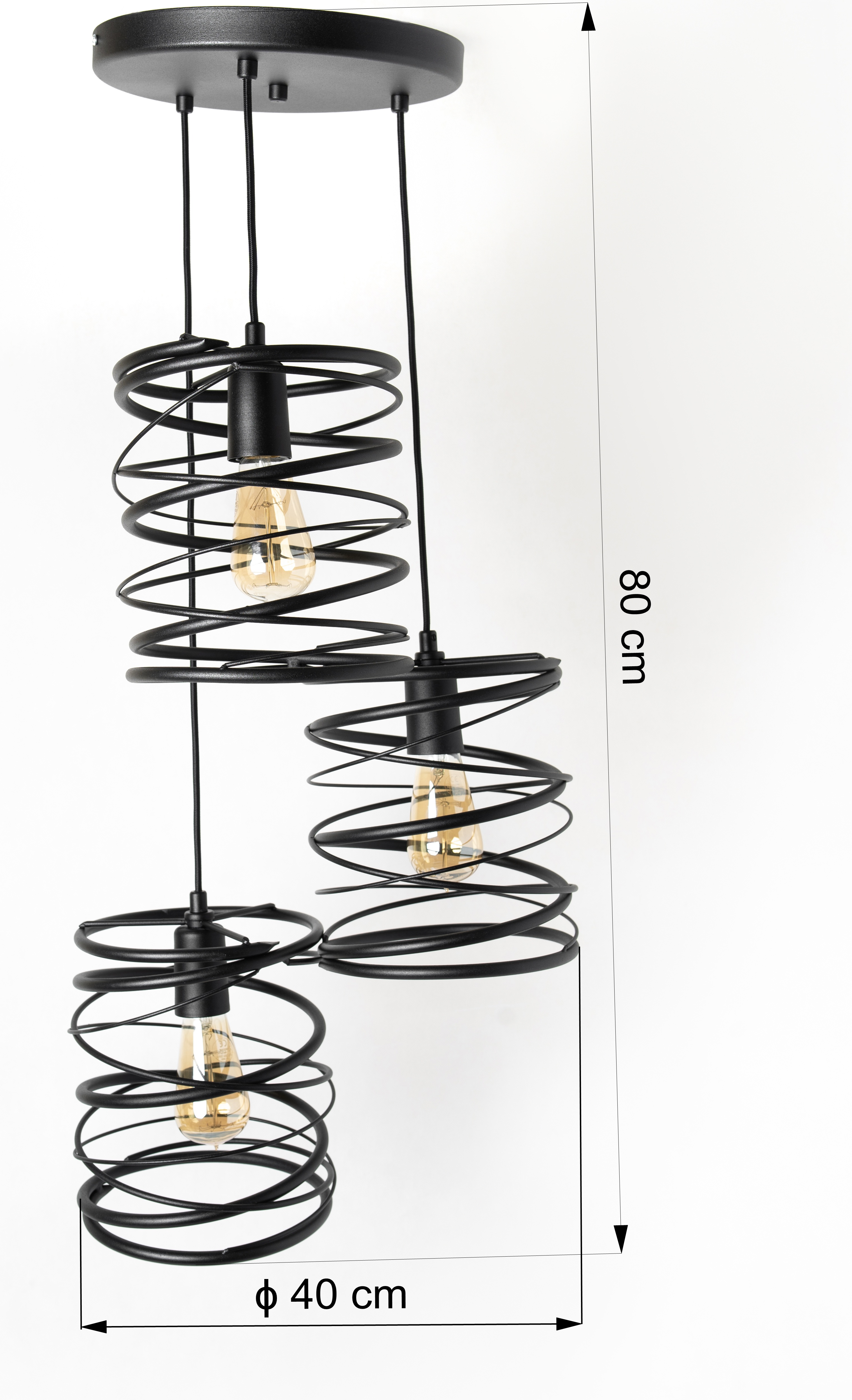 Nowoczesne Lampy Wiszące Loft Spring 2787/Z-B-3