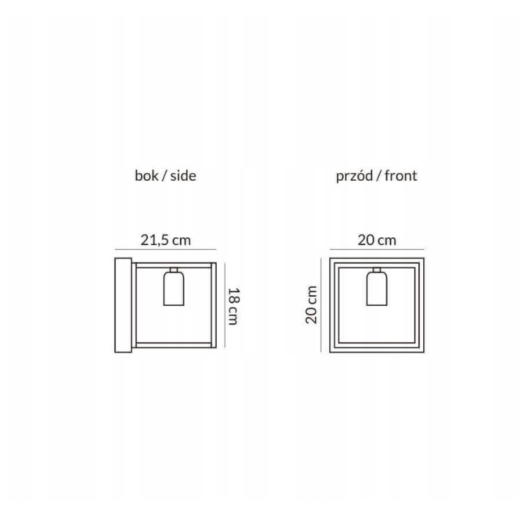 Nowoczesne Lampy Ścienne Loft Horus 2870/K-B-1