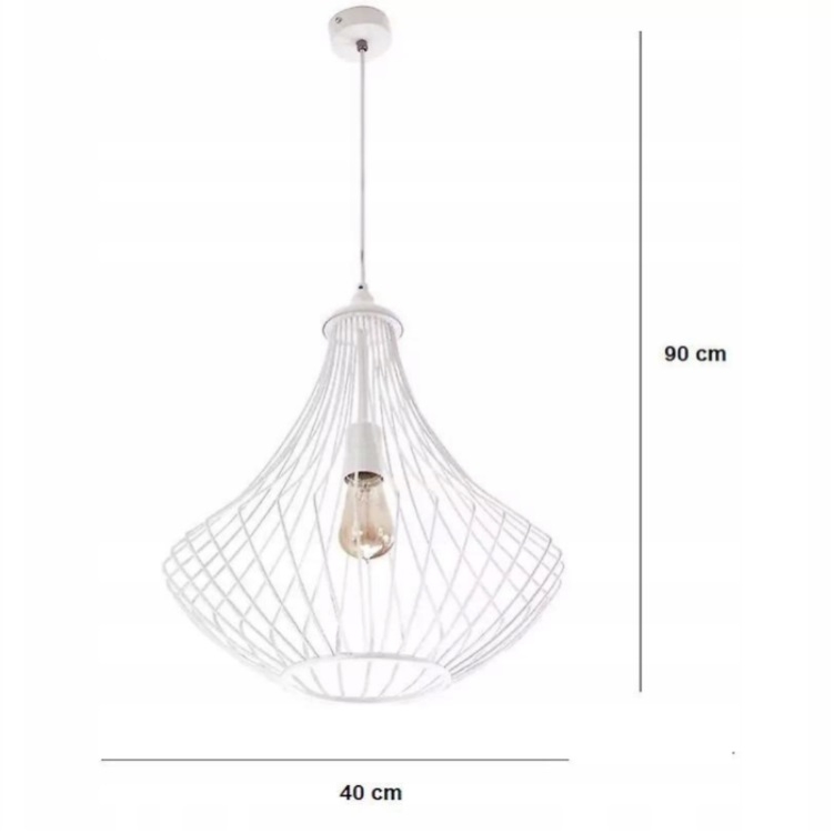 Nowoczesne Lampy Wiszące Loft Turbacz 2643/Z-B-1 BI