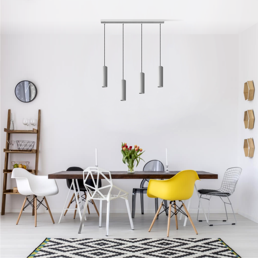 NOWOCZESNE LAMPY WISZĄCE ROLLER 4L 05/4LB