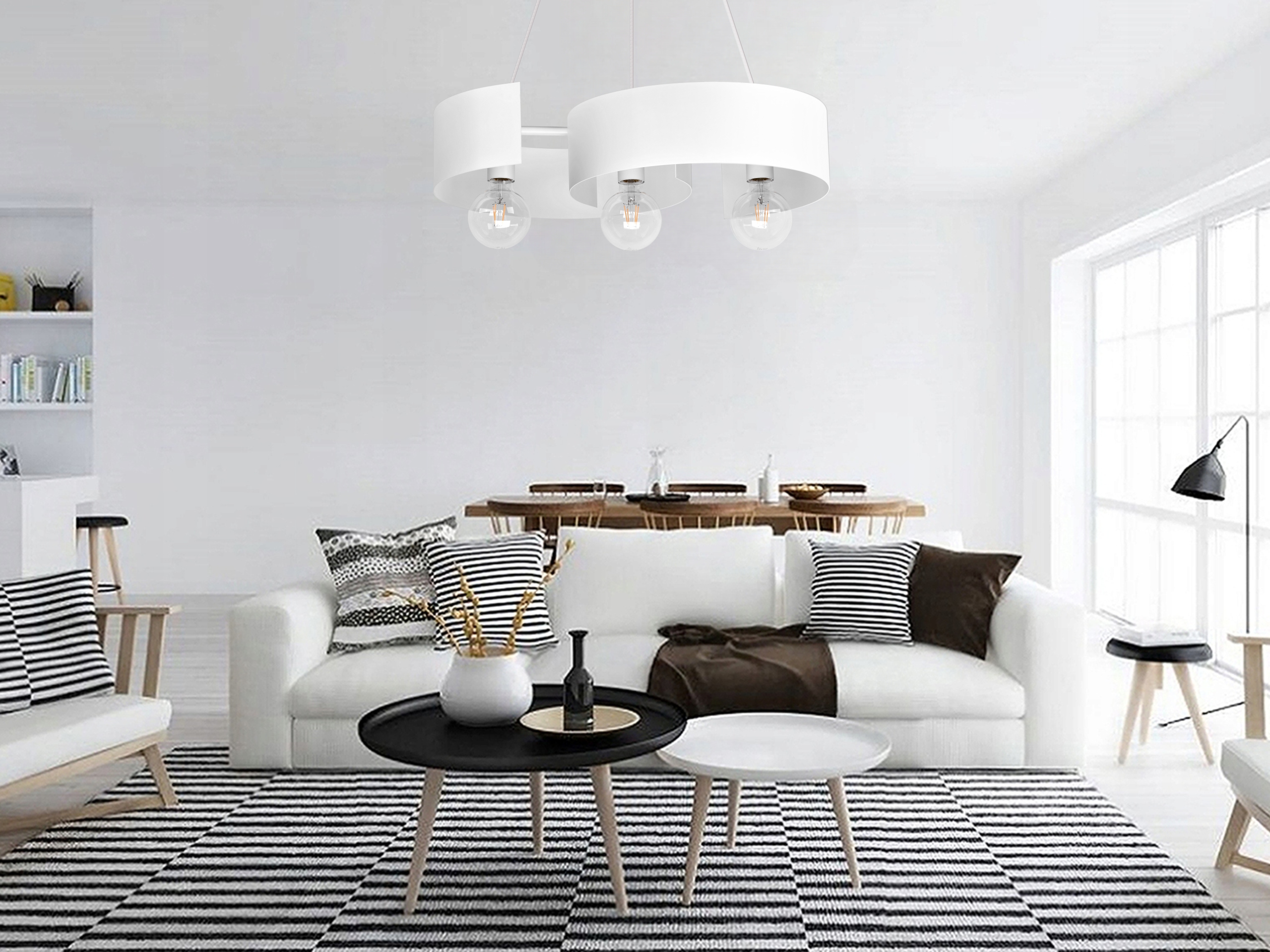 TWIST NOWOCZESNE LAMPY WISZĄCE 2707/Z-B-3 BI LW3