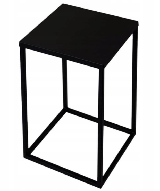 Nowoczesny Kwietnik Loft Czarny SIMPLE 12 031/K-12-1P-40C