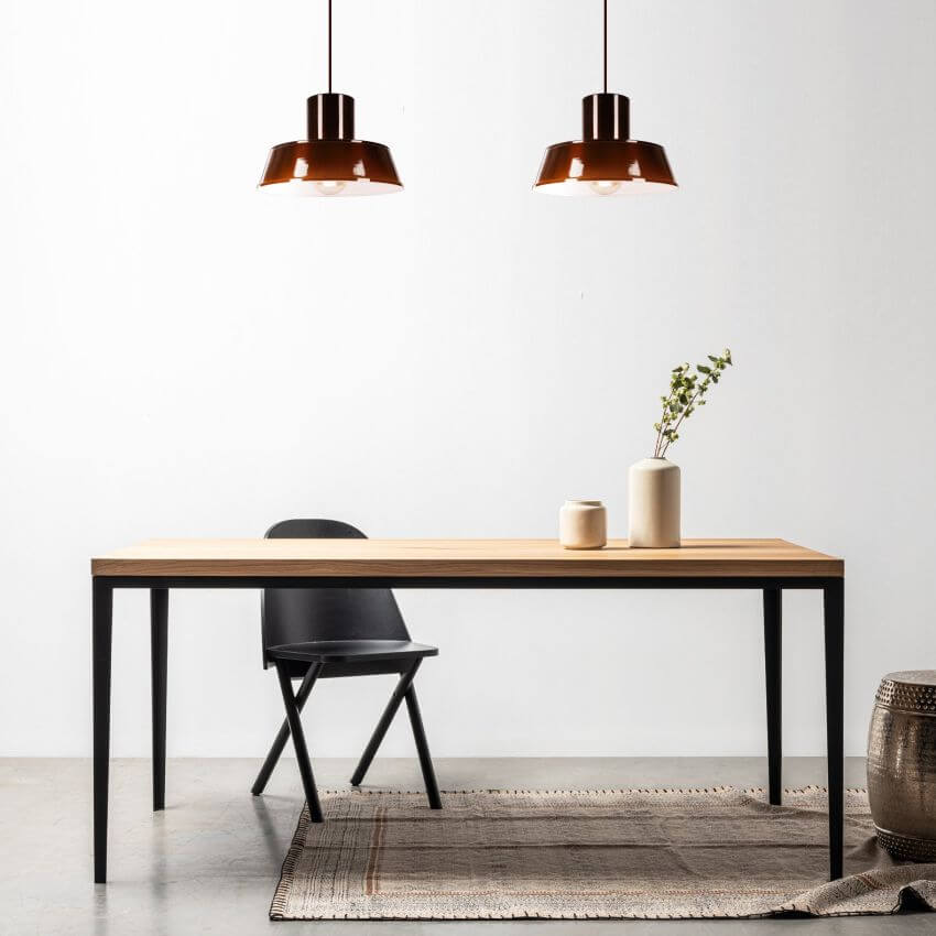 POLLY 1 Lampa wisząca - Industrialna, metalowa, brązowa 1xE27