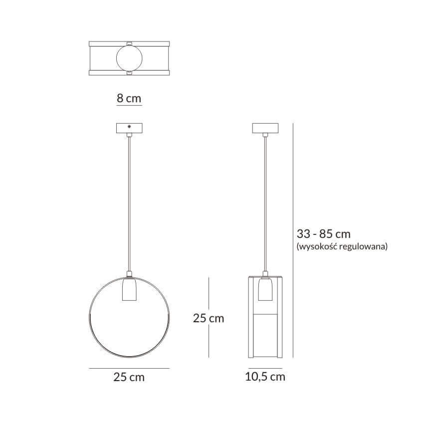 Nowoczesne Lampy Wiszące Loft Hydra 2750/Z-B-1