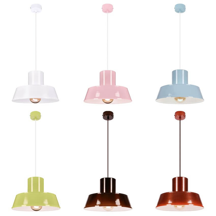 POLLY 1 Lampa wisząca - Industrialna, metalowa, brązowa 1xE27