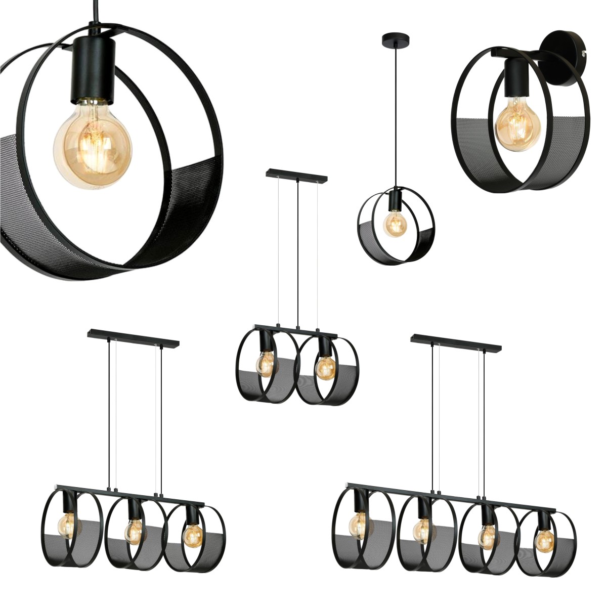 Nowoczesne Lampy Ścienne Loft Hydra 2749/K-B-1