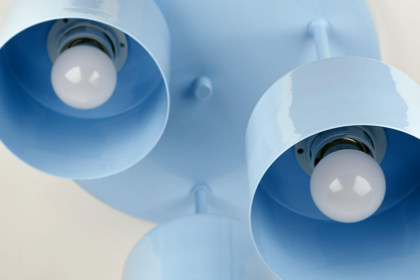 WULKAN 3 Lampa sufitowa - Dziecięca, metalowa, niebieska 3xE27