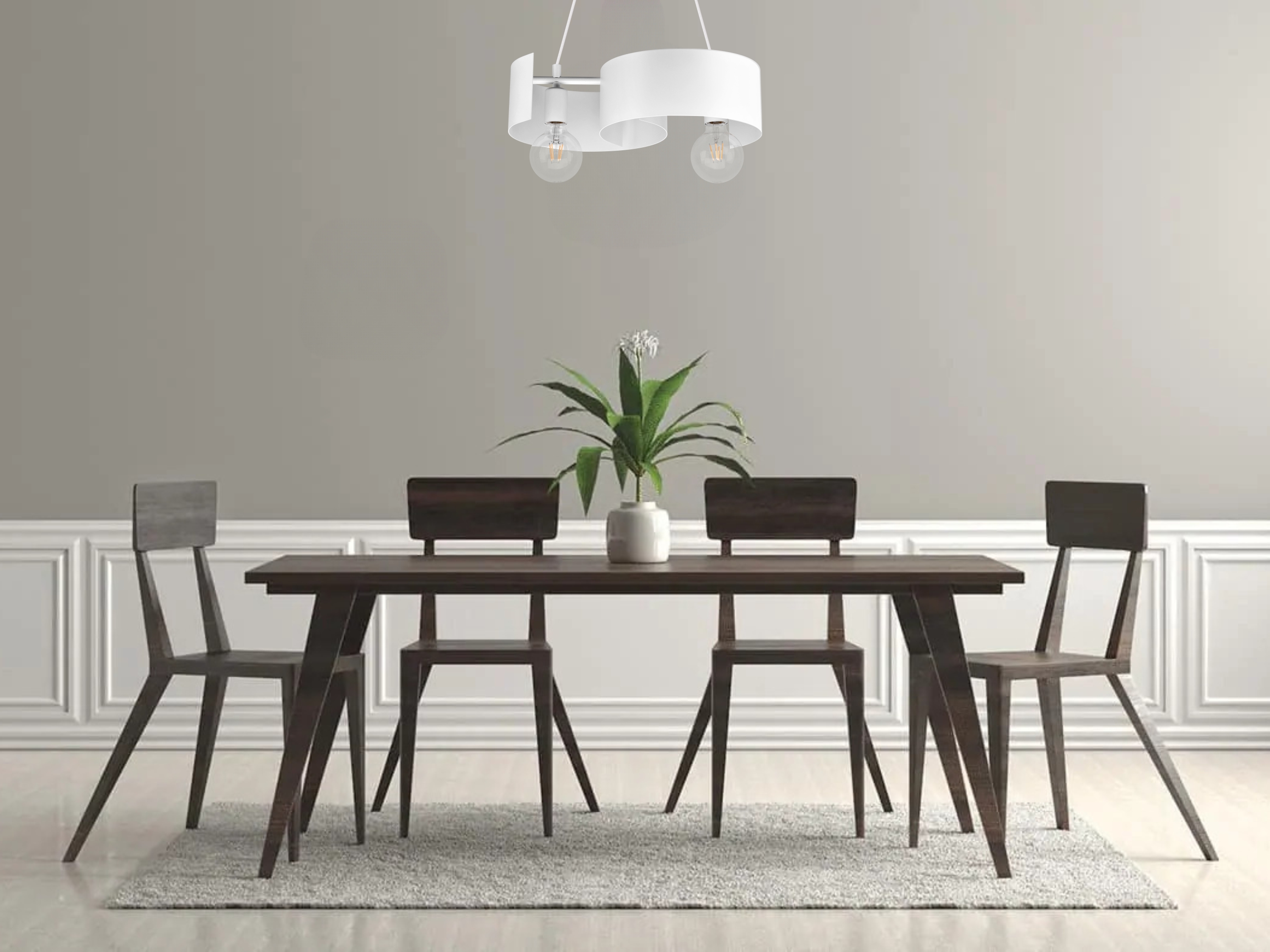 TWIST NOWOCZESNE LAMPY WISZĄCE 2706/Z-B-2 BI LW2