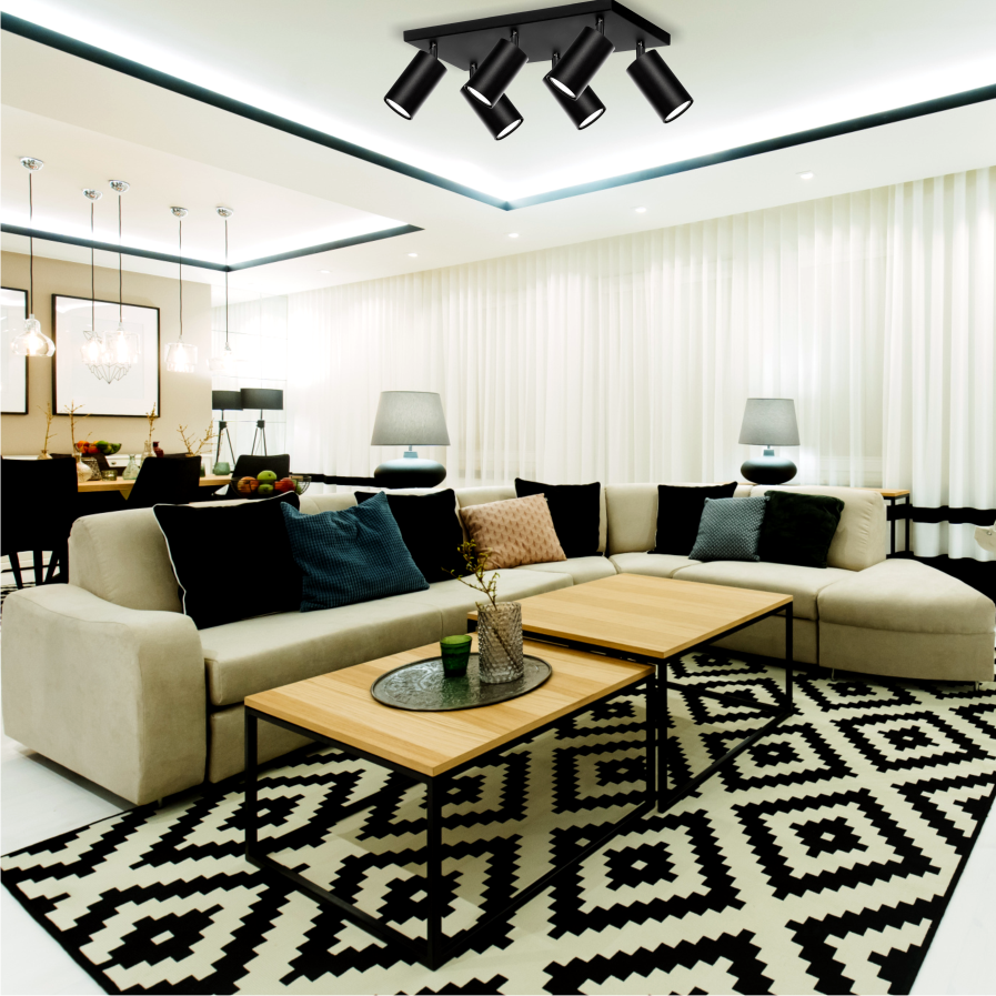 NOWOCZESNE LAMPY WISZĄCE LOFT ROLLER 6L 06/6PC