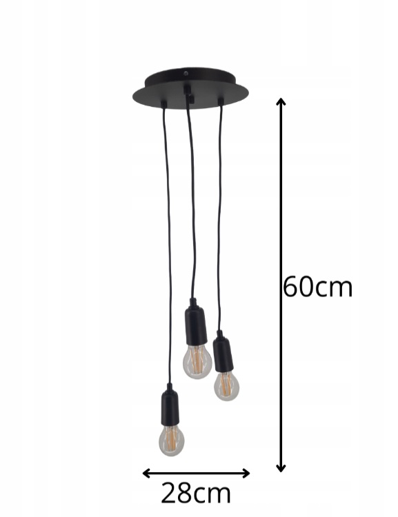Nowoczesne Lampy Wiszące Loft Hades 2882/Z-B-3