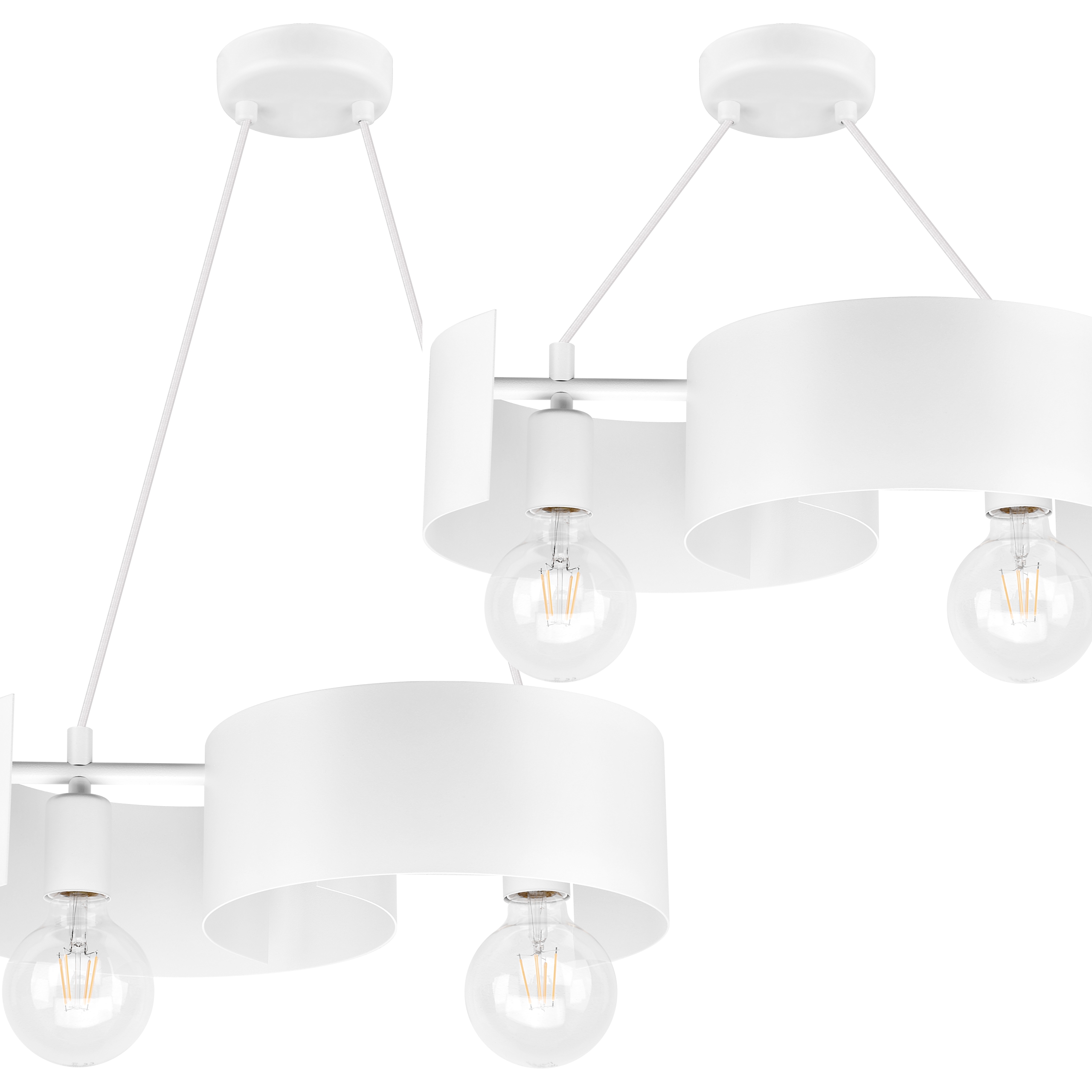 TWIST NOWOCZESNE LAMPY WISZĄCE 2706/Z-B-2 BI LW2