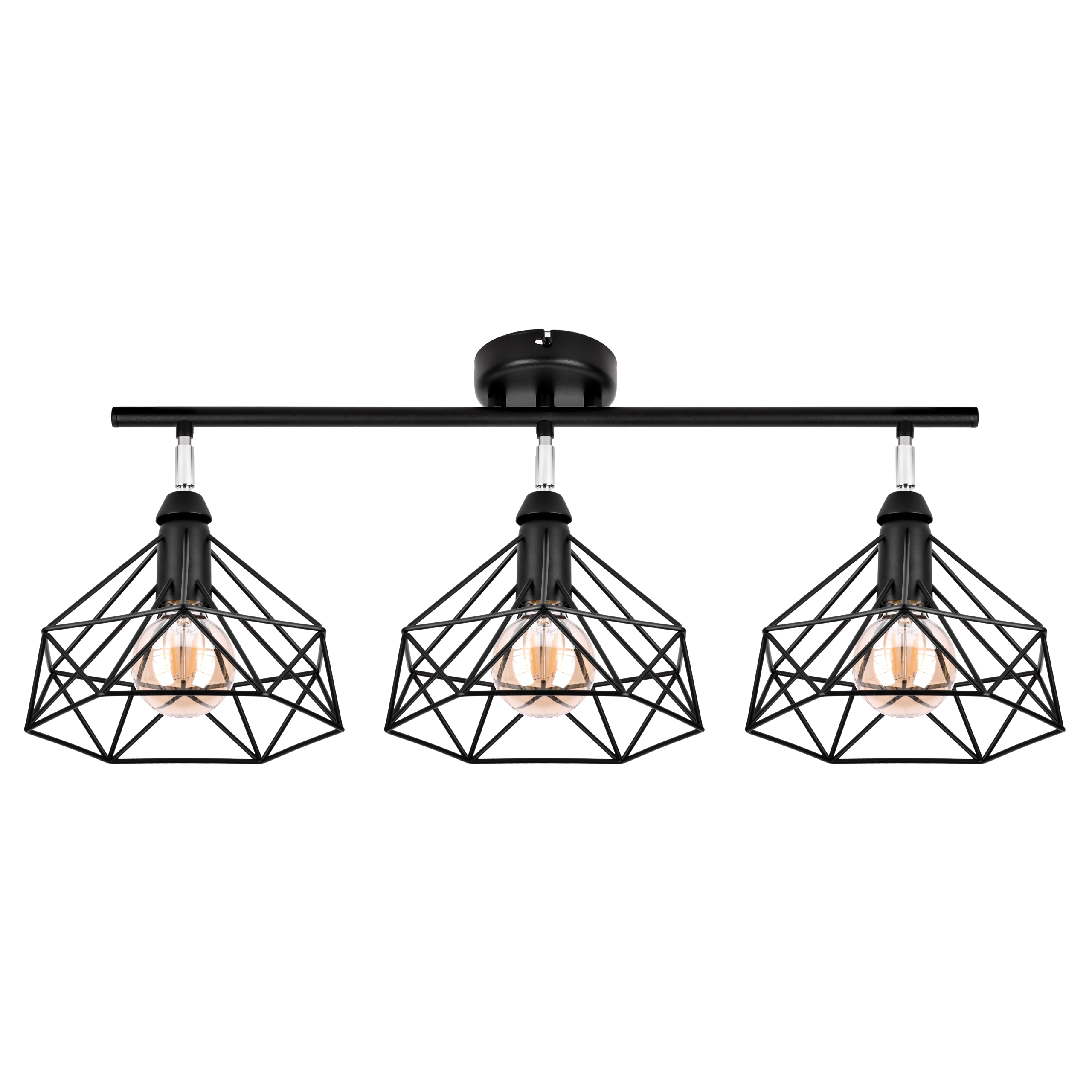 SZACH NOWOCZESNE LAMPY WISZĄCE 2712/Z-B-3 CZARNA LW3