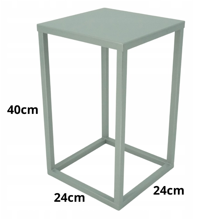 Nowoczesny Kwietnik Loft Srebrny SIMPLE 16 181/K-16-1P-40S