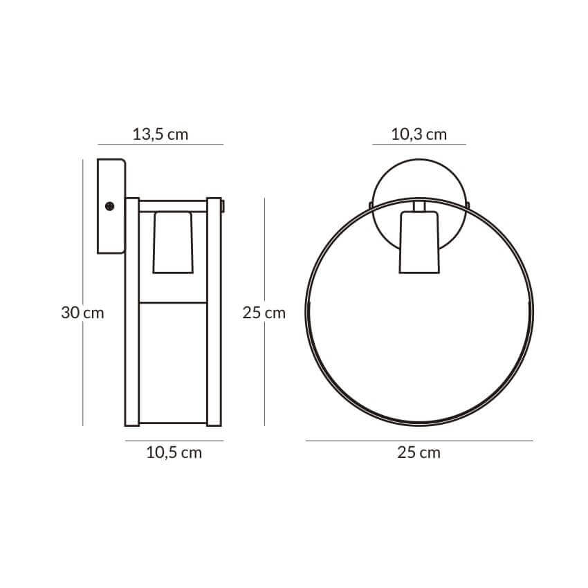 Nowoczesne Lampy Ścienne Loft Hydra 2749/K-B-1