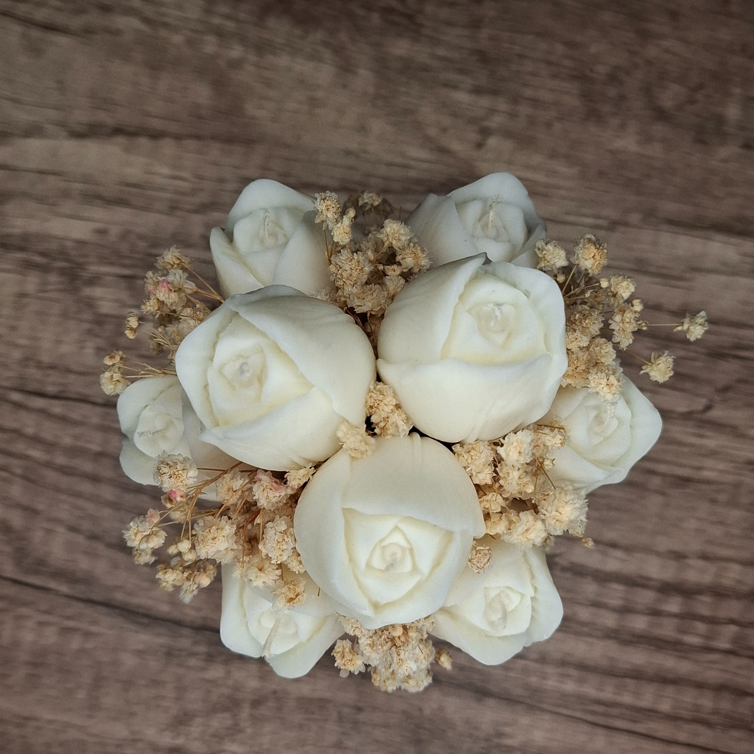 Flower Box Świece Sojowe Wieczny Bukiet Prezent Tulipany Ślub Urodziny