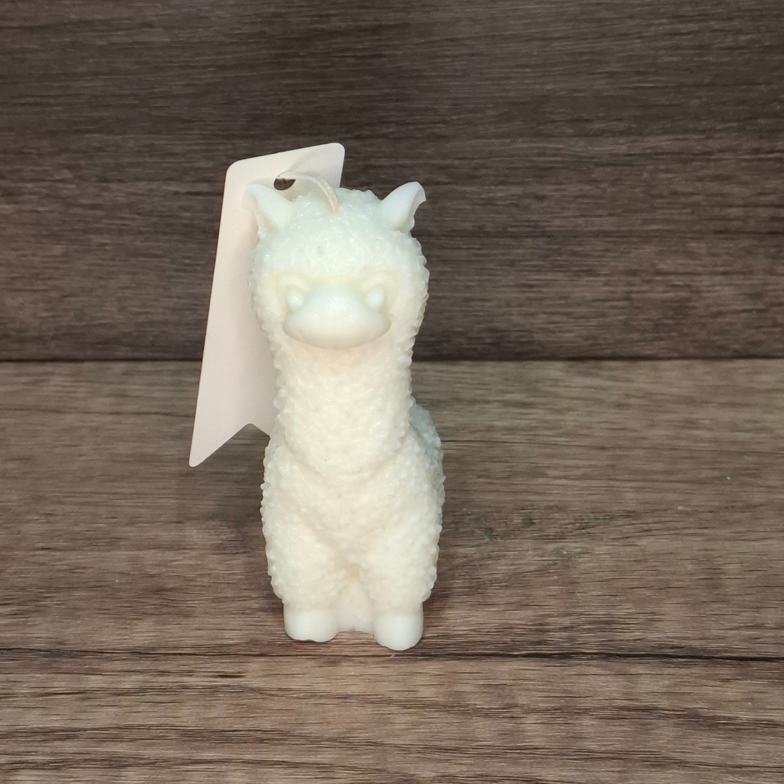 Świeca Dekoracyjna Biała Sojowa Naturalna Ozdobna Prezent Duża Alpaka