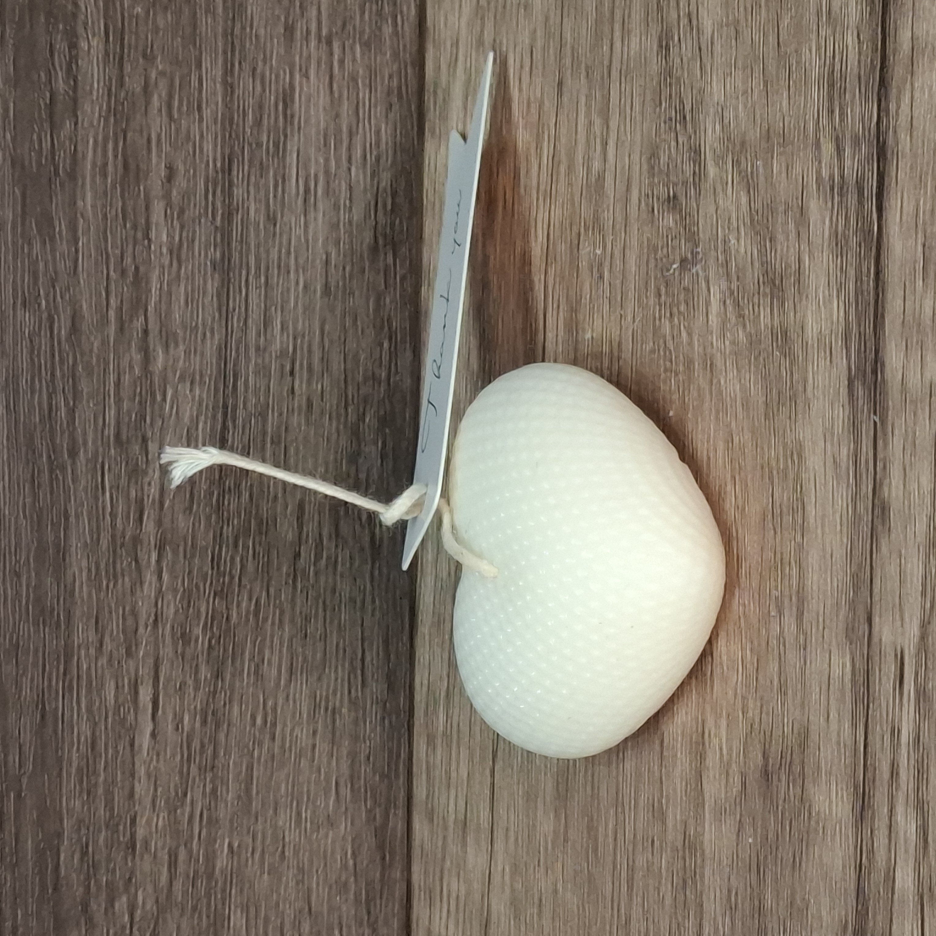 Świeca Dekoracyjna Biała Sojowa Naturalna Ozdobna Prezent Serce S