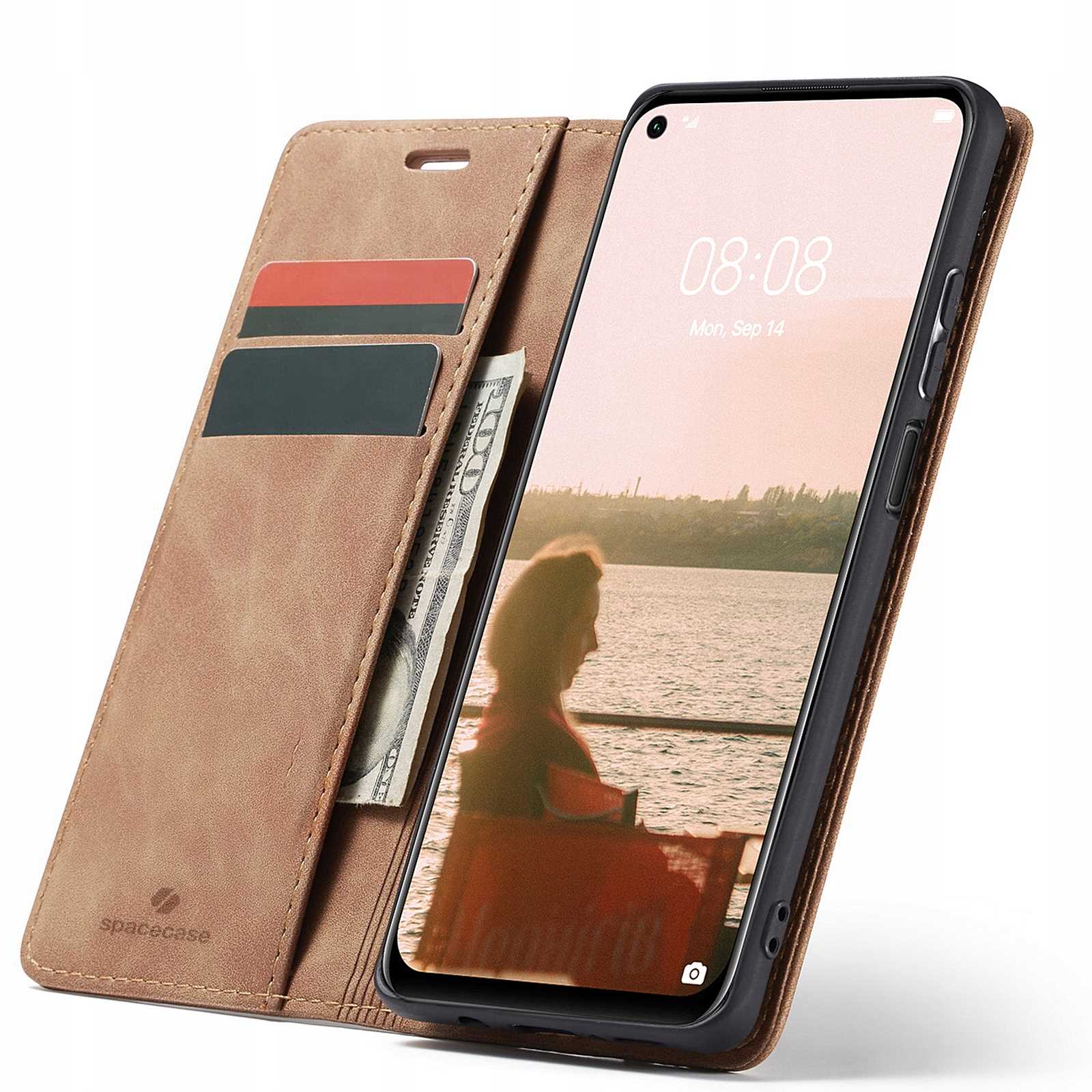 SC Wallet Huawei P40 Lite light brown