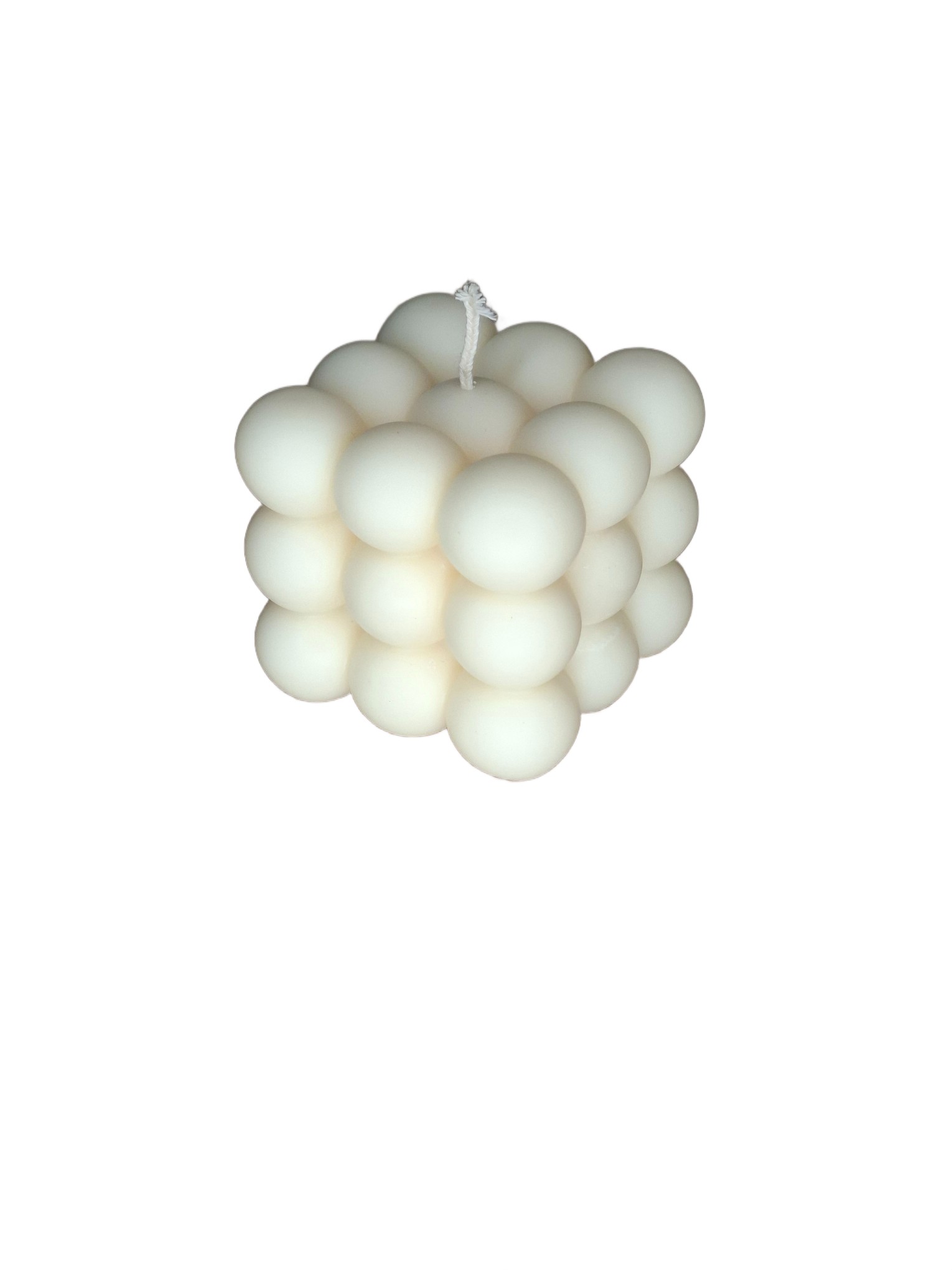 Świeca Dekoracyjna Bubble DUŻA Biała Sojowa Naturalna Ekologiczna Prezent