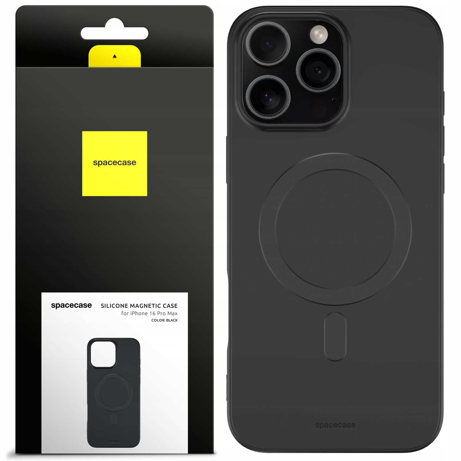 SC Silicone Magnetic Case iPhone 16 Pro Max black