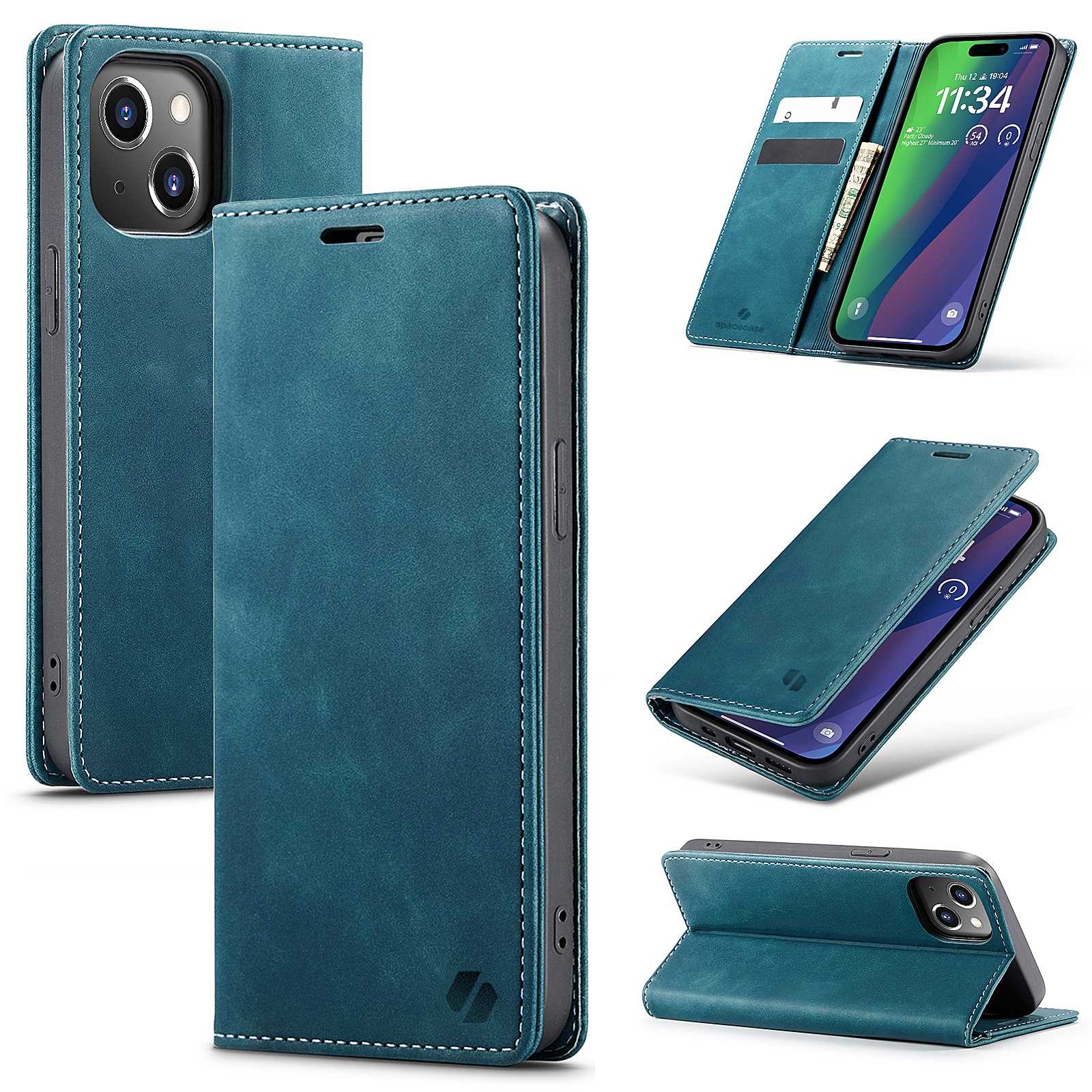 SC Wallet iPhone 15 Plus blue