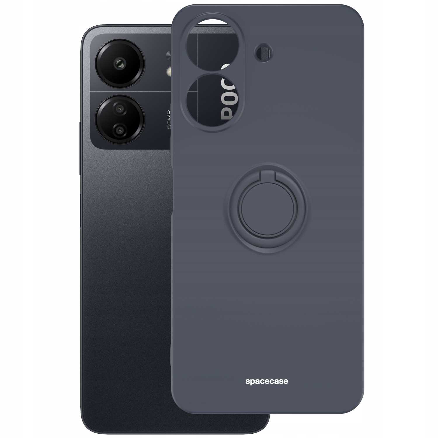 SC Silicone Ring Redmi 13C 4G / Poco C65 black